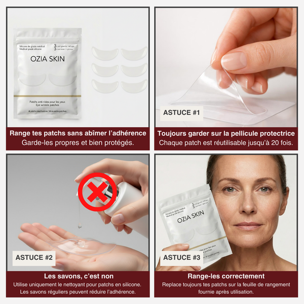 Patchs anti-rides pour les yeux