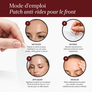 Patchs anti-rides pour le front