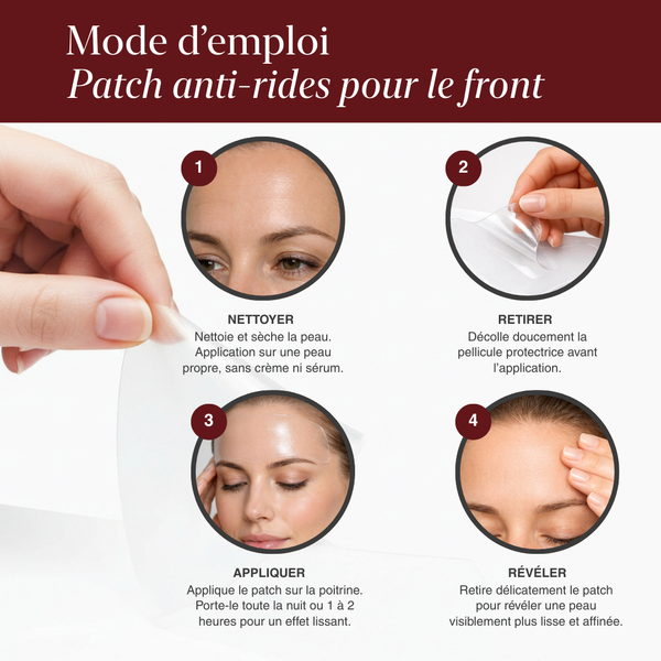 Patchs anti-rides pour le front