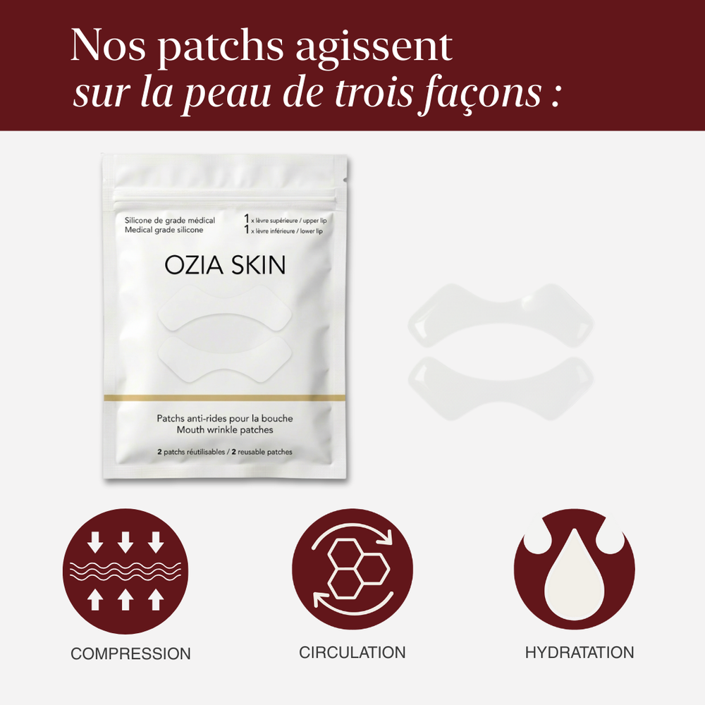 Patchs anti-rides pour les lèvres et sourire