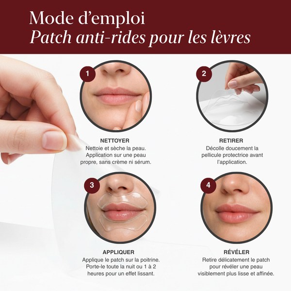 Patchs anti-rides pour les lèvres et sourire